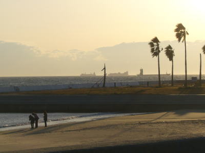 真冬の海水浴場