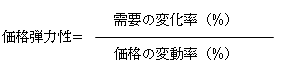 価格弾力性計算式