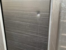 マンション玄関扉ヘコミ