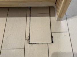 キッチンリフォームによる床補修