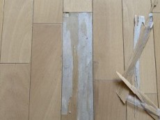 フローリング表面剥がれ補修