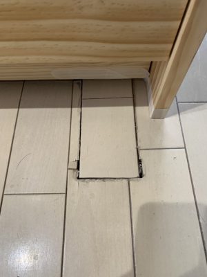 キッチンリフォームによる床補修